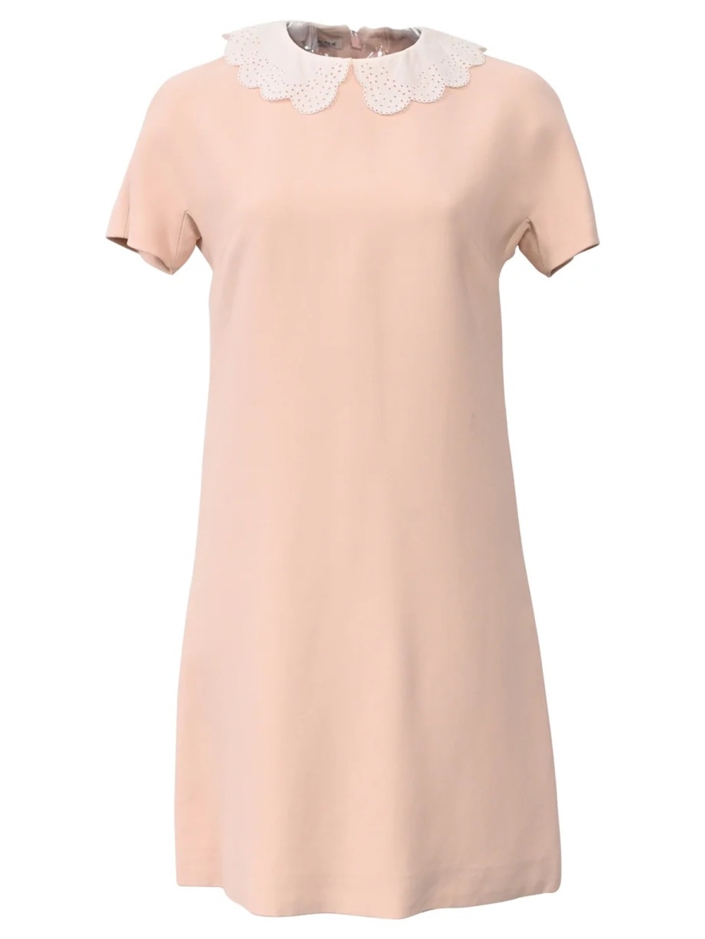 Miu Miu Pale Pink mini dress with white collar size EU 42